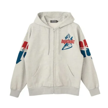 HYSTERIC GLAMOUR HYS FLARE LOGO Hoodie Grey Front