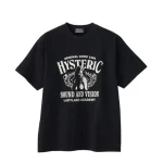 HYSTERIC GLAMOUR LADYLAND ACADEMY T-shirt Black Front