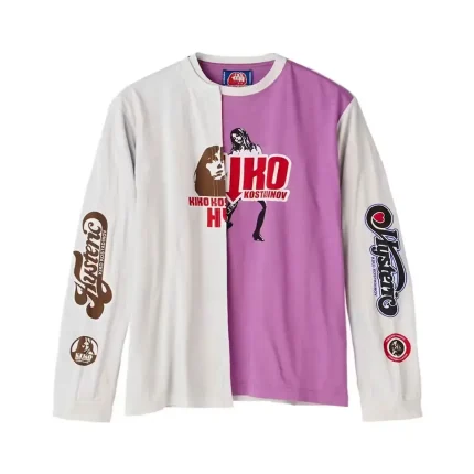 Hysteric Glamour x Kiko Kostadinov Double Sleeve LS T-Shirt Beige Pink Front